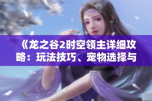 《龙之谷2时空领主详细攻略：玩法技巧、宠物选择与加点秘籍解析》