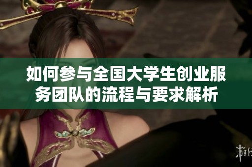 如何参与全国大学生创业服务团队的流程与要求解析