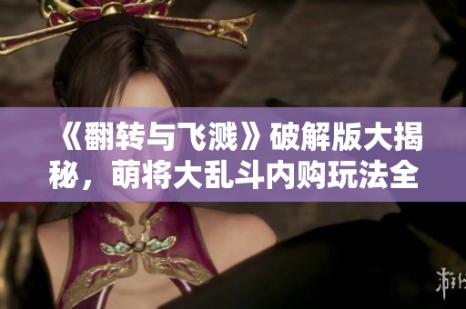 《翻转与飞溅》破解版大揭秘，萌将大乱斗内购玩法全解析