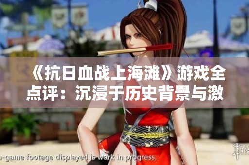 《抗日血战上海滩》游戏全点评：沉浸于历史背景与激烈战斗的精彩体验