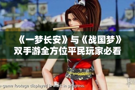 《一梦长安》与《战国梦》双手游全方位平民玩家必看攻略分享