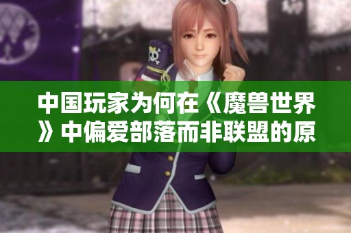 中国玩家为何在《魔兽世界》中偏爱部落而非联盟的原因探讨