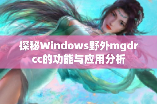 探秘Windows野外mgdrcc的功能与应用分析