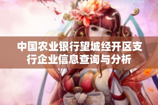 中国农业银行望城经开区支行企业信息查询与分析