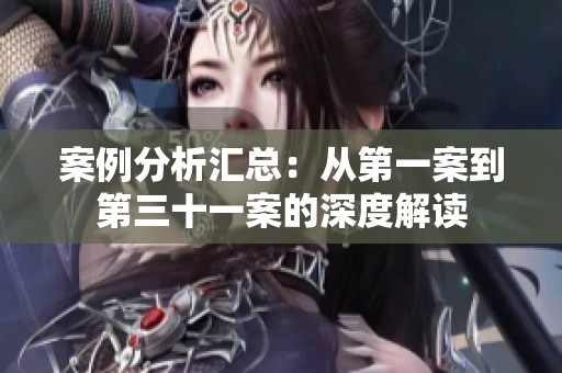 案例分析汇总：从第一案到第三十一案的深度解读