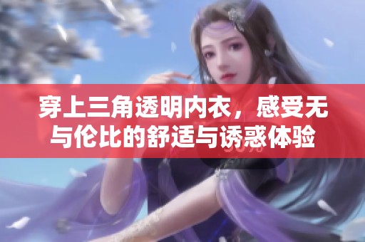 穿上三角透明内衣，感受无与伦比的舒适与诱惑体验