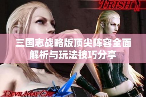 三国志战略版顶尖阵容全面解析与玩法技巧分享