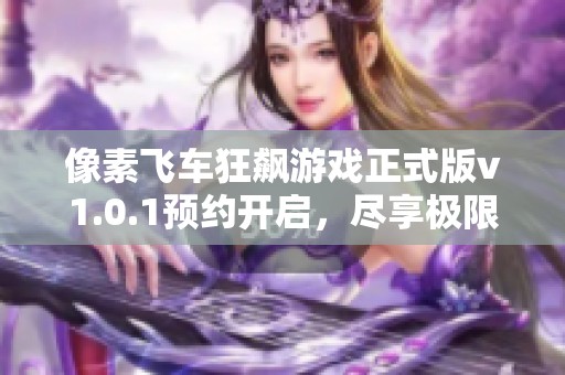像素飞车狂飙游戏正式版v1.0.1预约开启，尽享极限驾驶乐趣