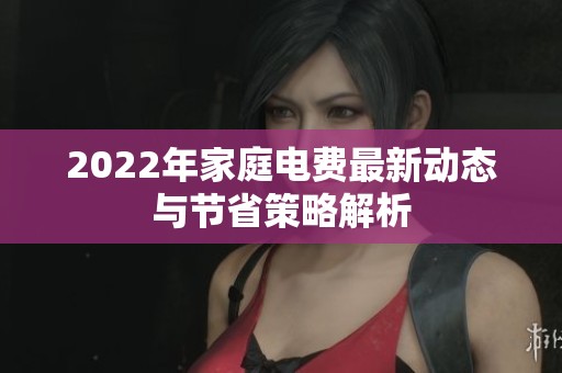 2022年家庭电费最新动态与节省策略解析