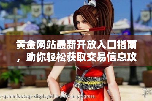 黄金网站最新开放入口指南，助你轻松获取交易信息攻略