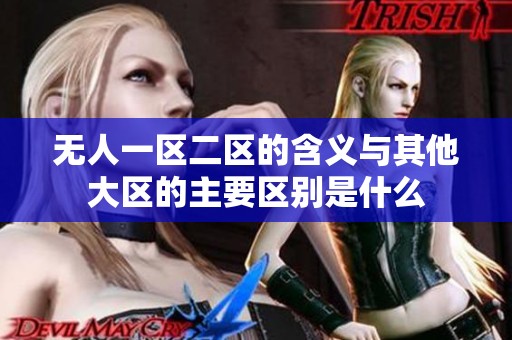 无人一区二区的含义与其他大区的主要区别是什么
