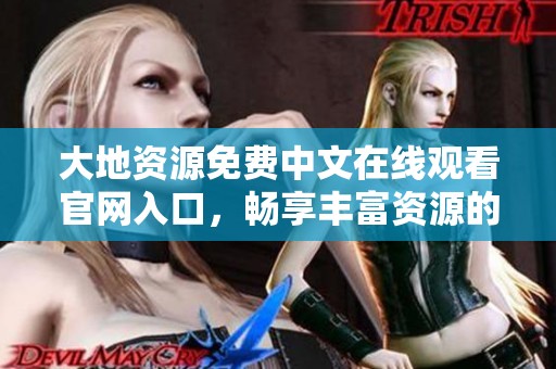 大地资源免费中文在线观看官网入口，畅享丰富资源的最佳选择