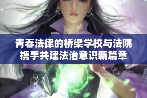 青春法律的桥梁学校与法院携手共建法治意识新篇章