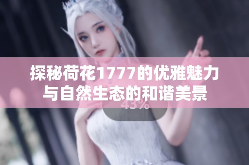 探秘荷花1777的优雅魅力与自然生态的和谐美景
