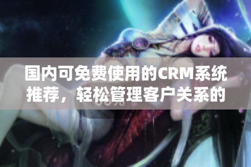 国内可免费使用的CRM系统推荐，轻松管理客户关系的最佳选择