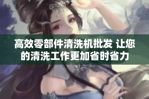 高效零部件清洗机批发 让您的清洗工作更加省时省力