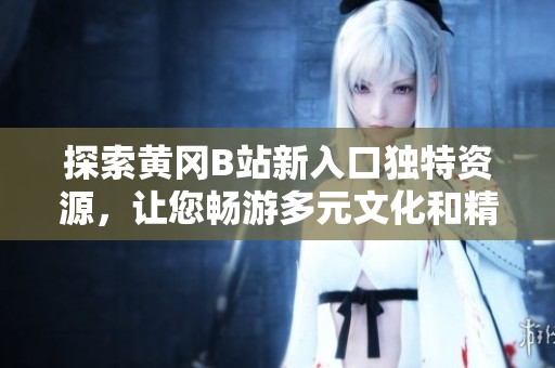 探索黄冈B站新入口独特资源，让您畅游多元文化和精彩内容