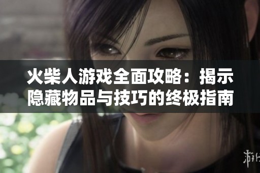 火柴人游戏全面攻略：揭示隐藏物品与技巧的终极指南