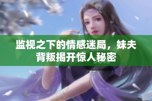 监视之下的情感迷局，妹夫背叛揭开惊人秘密