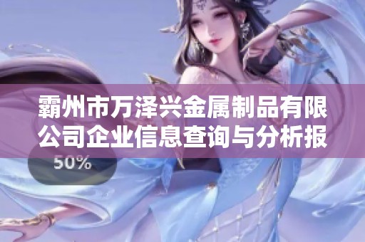 霸州市万泽兴金属制品有限公司企业信息查询与分析报告