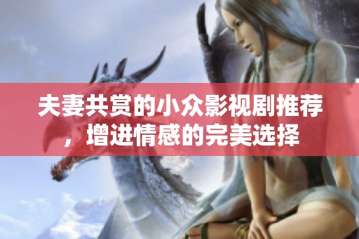 夫妻共赏的小众影视剧推荐，增进情感的完美选择
