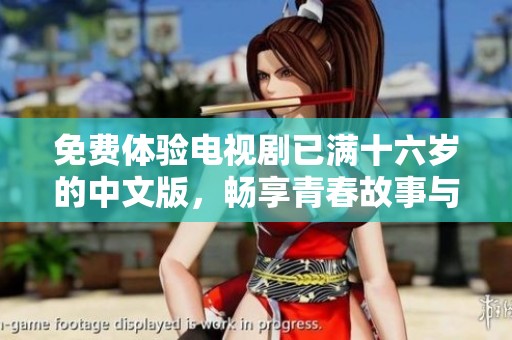 免费体验电视剧已满十六岁的中文版，畅享青春故事与情感交织