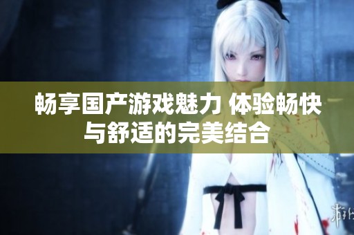 畅享国产游戏魅力 体验畅快与舒适的完美结合