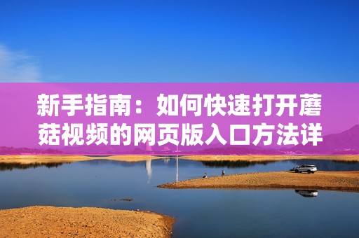 新手指南：如何快速打开蘑菇视频的网页版入口方法详解