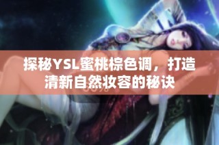 探秘YSL蜜桃棕色调，打造清新自然妆容的秘诀