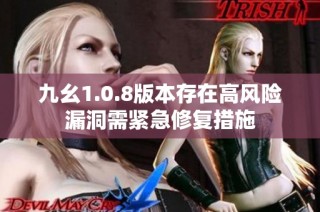 九幺1.0.8版本存在高风险漏洞需紧急修复措施