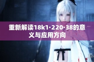 重新解读18k1·220·38的意义与应用方向