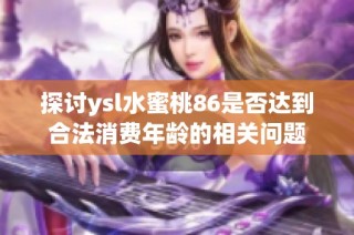 探讨ysl水蜜桃86是否达到合法消费年龄的相关问题