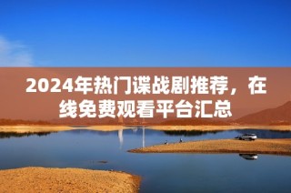 2024年热门谍战剧推荐，在线免费观看平台汇总