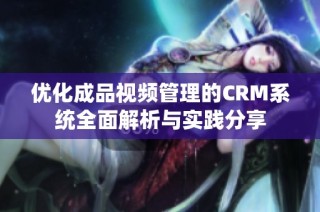 优化成品视频管理的CRM系统全面解析与实践分享