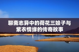 聊斋志异中的荷花三娘子与紫衣情缘的传奇故事