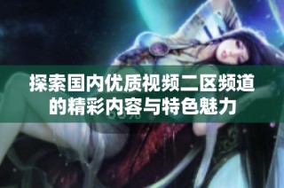 探索国内优质视频二区频道的精彩内容与特色魅力