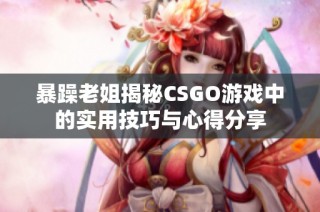 暴躁老姐揭秘CSGO游戏中的实用技巧与心得分享