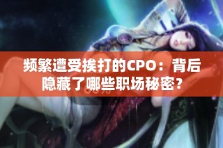 频繁遭受挨打的CPO：背后隐藏了哪些职场秘密？