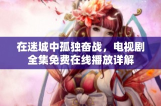 在迷城中孤独奋战，电视剧全集免费在线播放详解