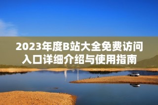 2023年度B站大全免费访问入口详细介绍与使用指南