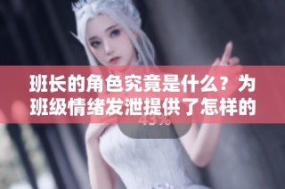 班长的角色究竟是什么？为班级情绪发泄提供了怎样的平台