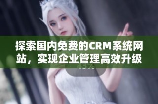 探索国内免费的CRM系统网站，实现企业管理高效升级