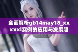 全面解析gb14may18_xxxxxl实例的应用与发展趋势