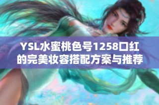 YSL水蜜桃色号1258口红的完美妆容搭配方案与推荐