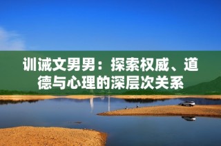 训诫文男男：探索权威、道德与心理的深层次关系