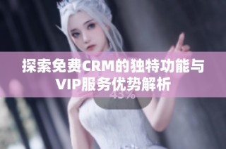探索免费CRM的独特功能与VIP服务优势解析