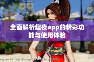 全面解析趣夜app的精彩功能与使用体验