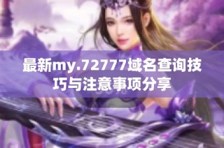 最新my.72777域名查询技巧与注意事项分享