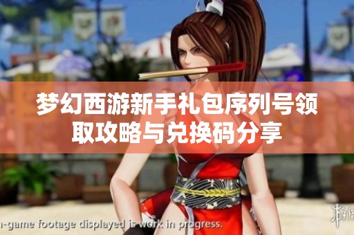 梦幻西游新手礼包序列号领取攻略与兑换码分享